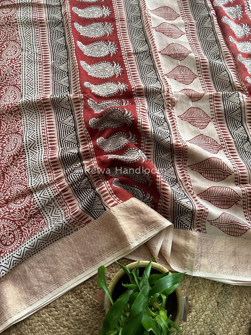 Maheshwari Bagh Print Saree