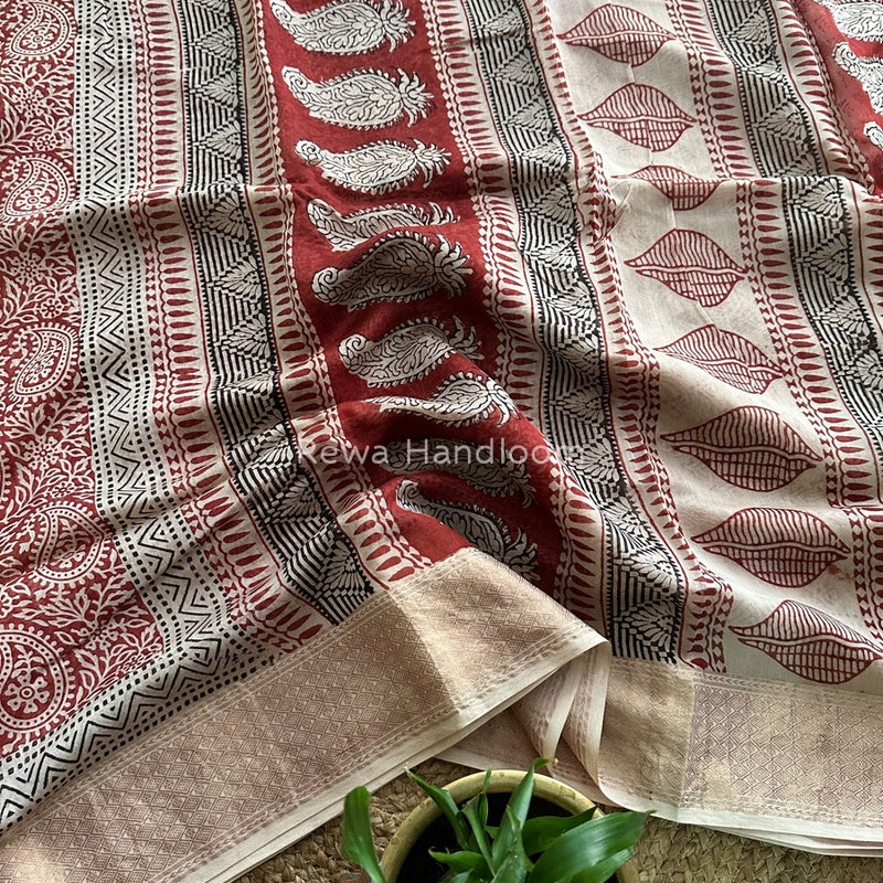 Maheshwari Bagh Print Saree