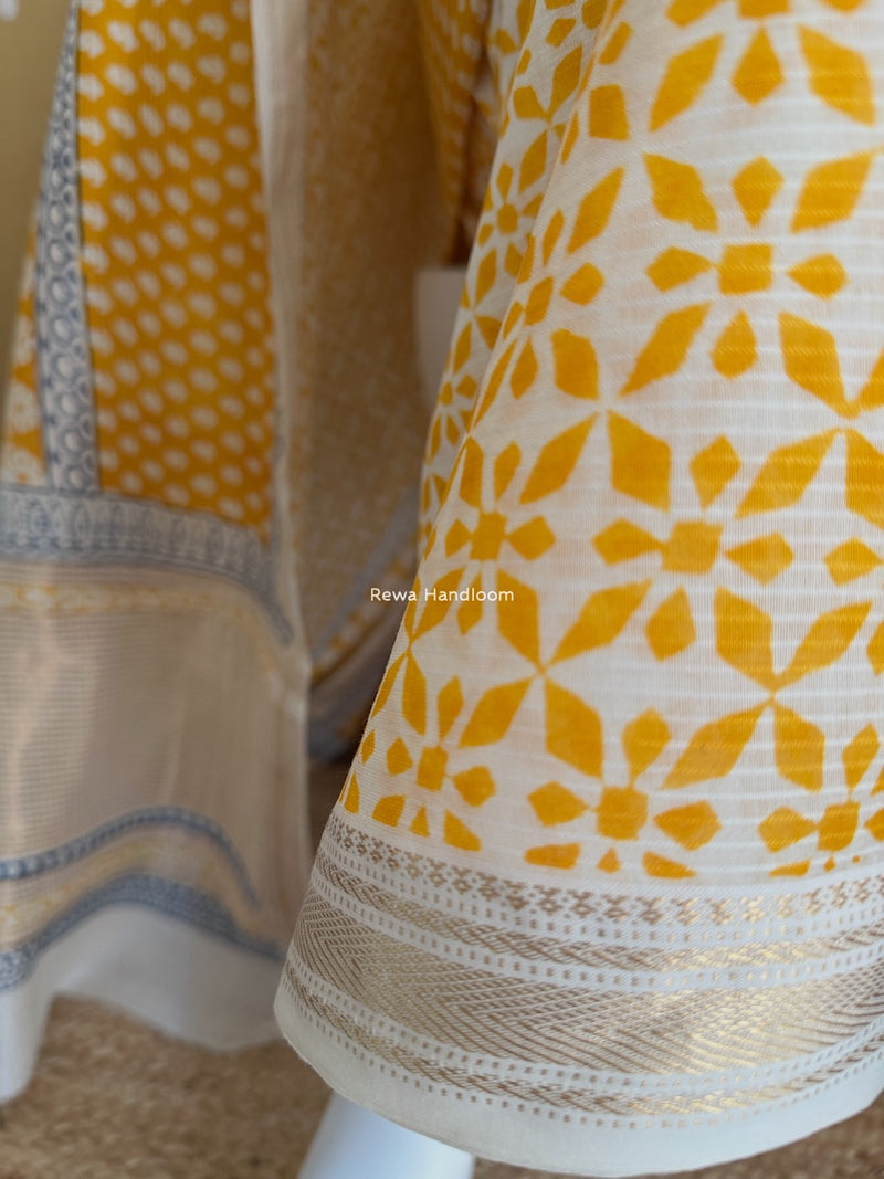 Maheshwari Bagh Indigo Print Suit