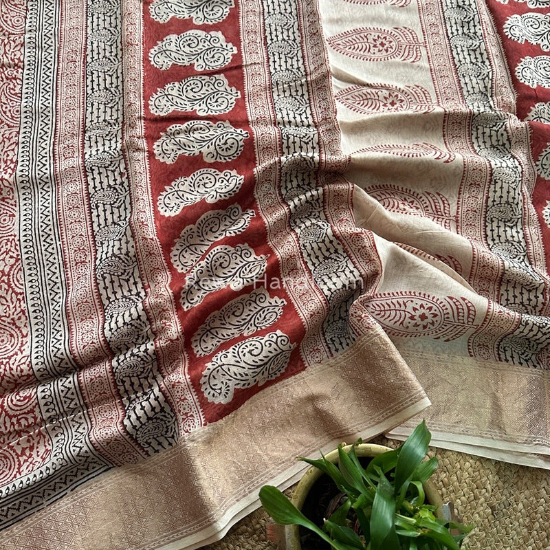 Maheshwari Bagh Print Saree