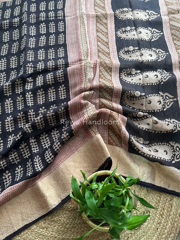 Maheshwari Bagh Print Saree