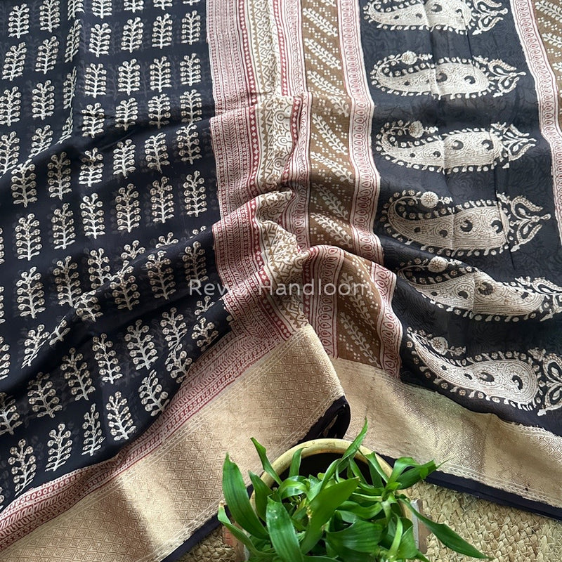 Maheshwari Bagh Print Saree