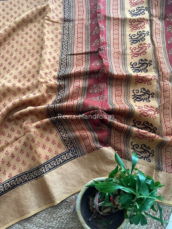 Maheshwari Bagh Print Saree