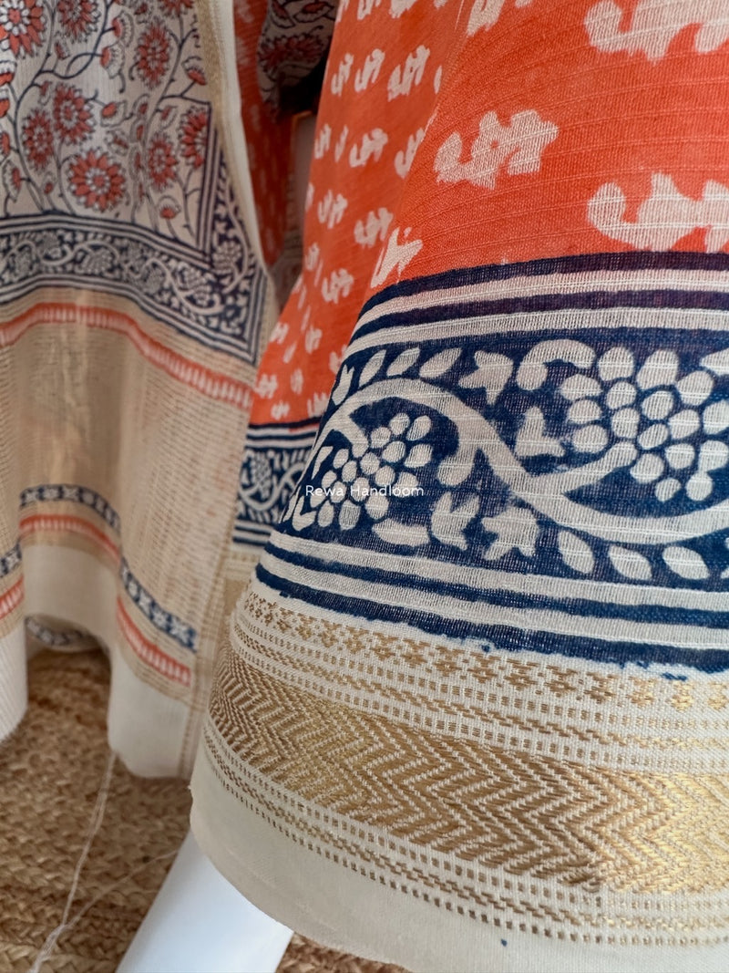Maheshwari Bagh Indigo Print Suit