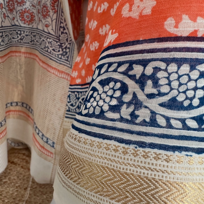 Maheshwari Bagh Indigo Print Suit