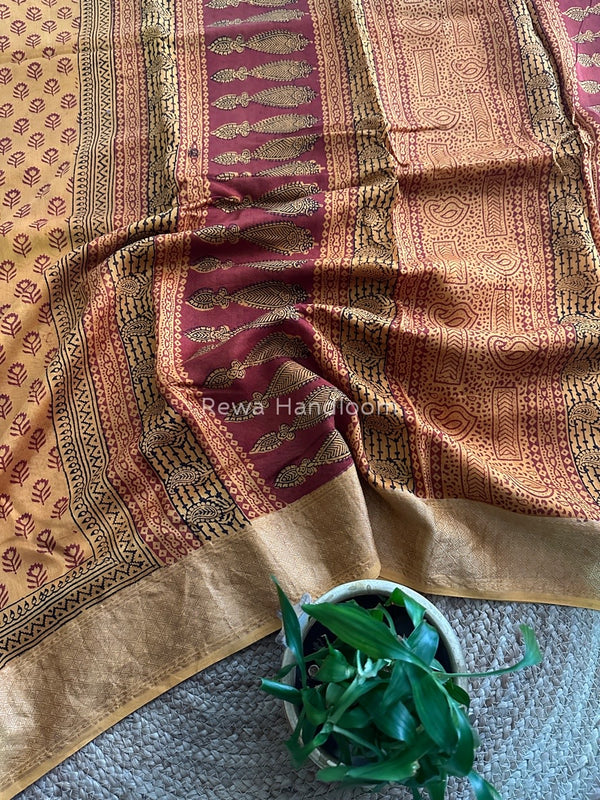 Maheshwari Bagh Print Saree