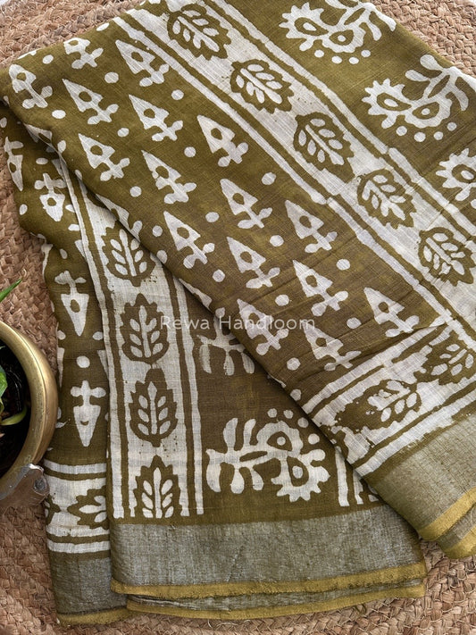  Cotton Linen Saree