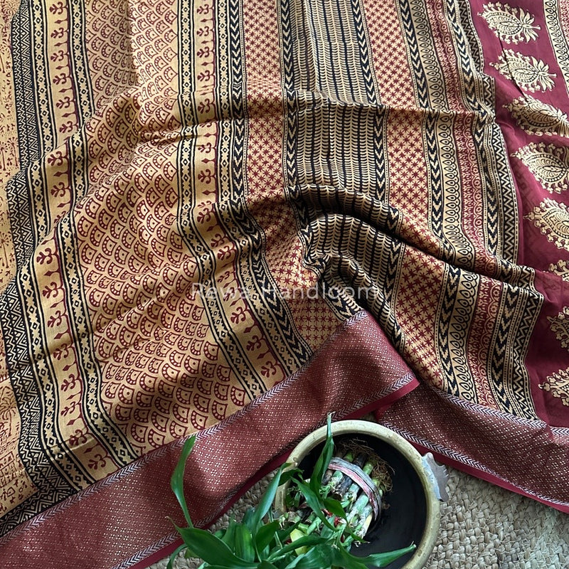 Maheshwari Bagh Print Saree