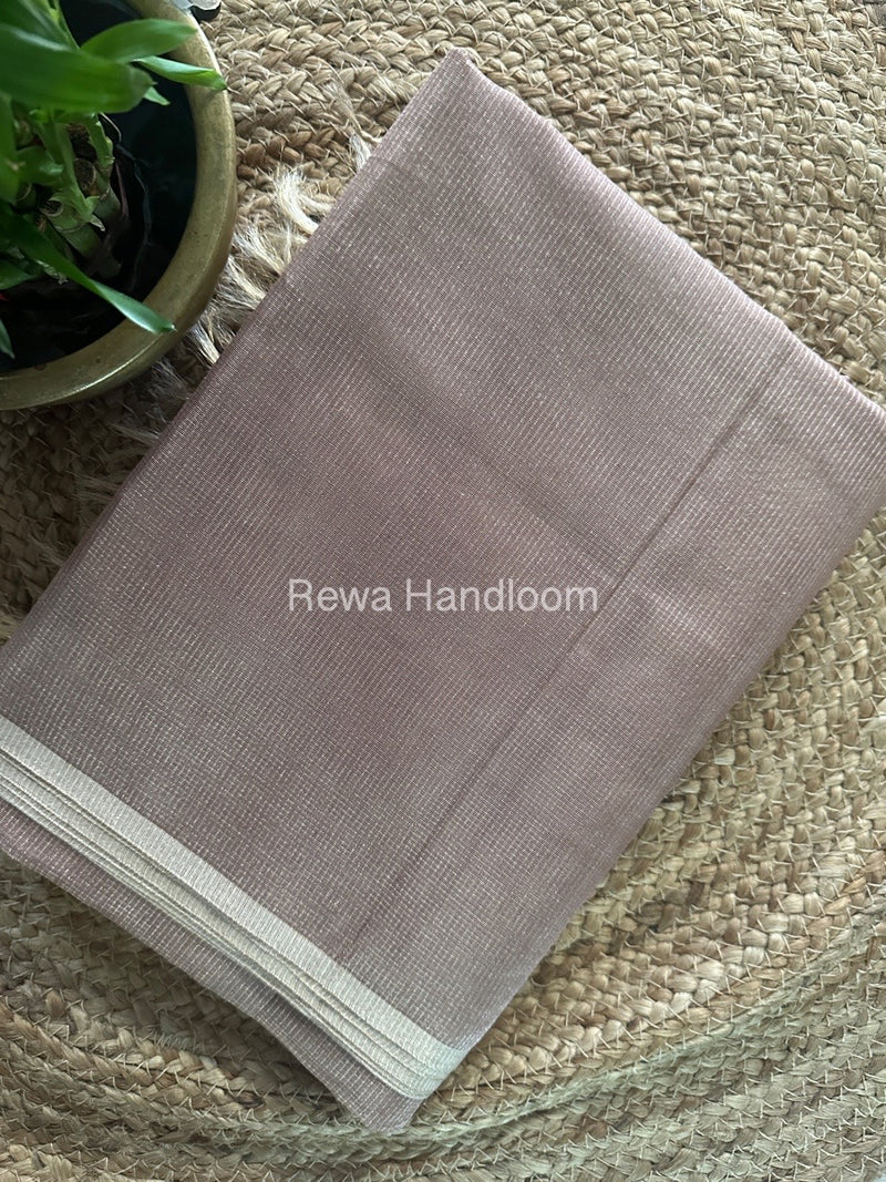 Maheshwari Light Onion Tissue Silk Saree TCB0028