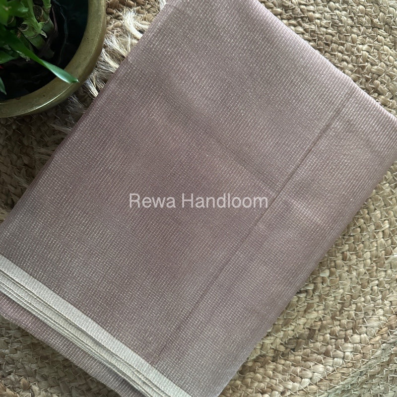 Maheshwari Light Onion Tissue Silk Saree TCB0028