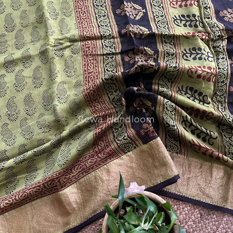 Maheshwari Bagh Print Saree