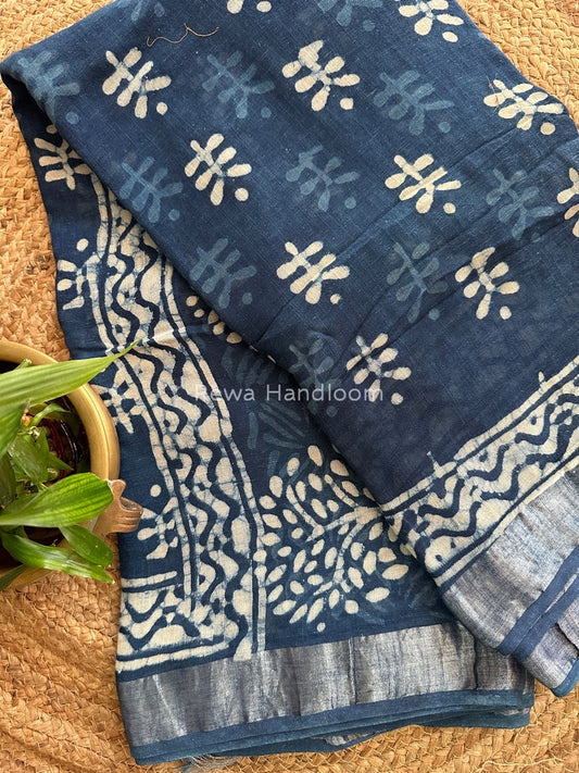  Cotton Linen Saree