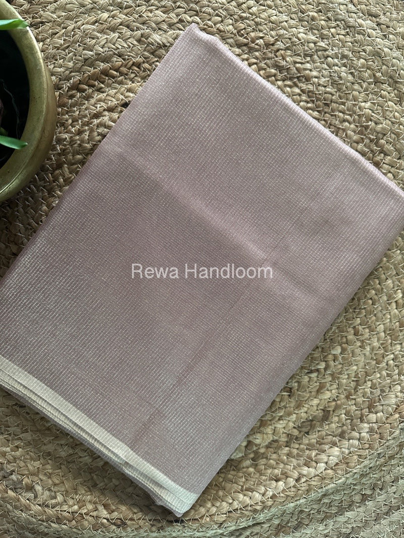 Maheshwari Cream Tissue Silk Saree TCB0032