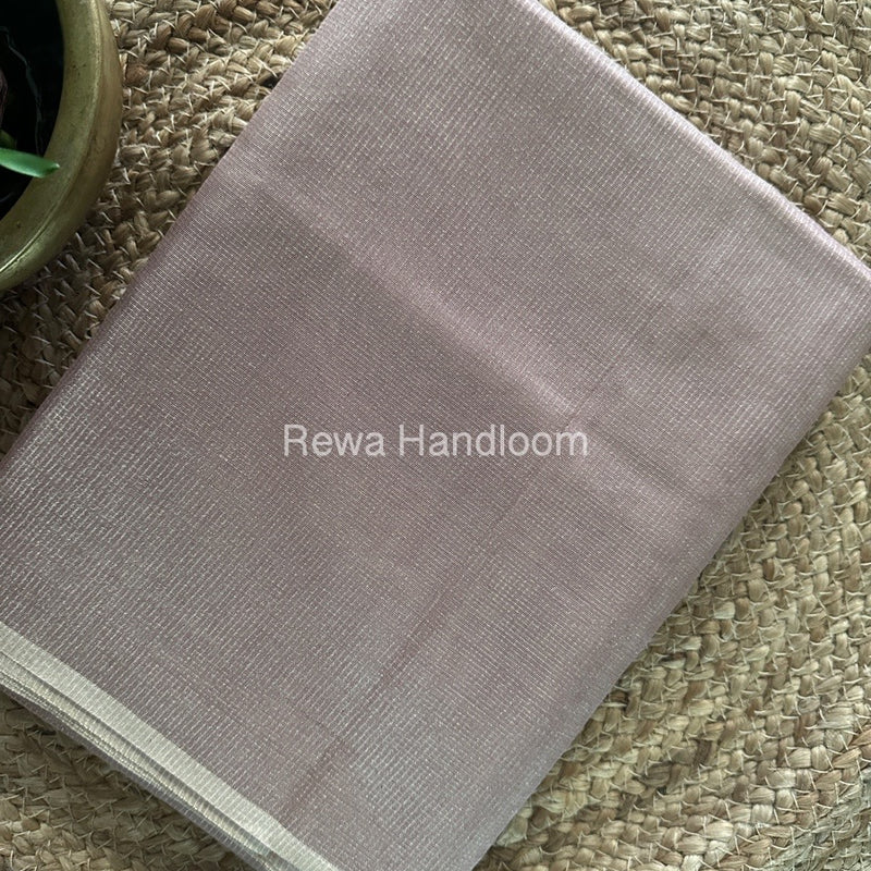 Maheshwari Cream Tissue Silk Saree TCB0032