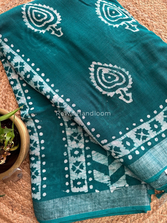  Cotton Linen Saree