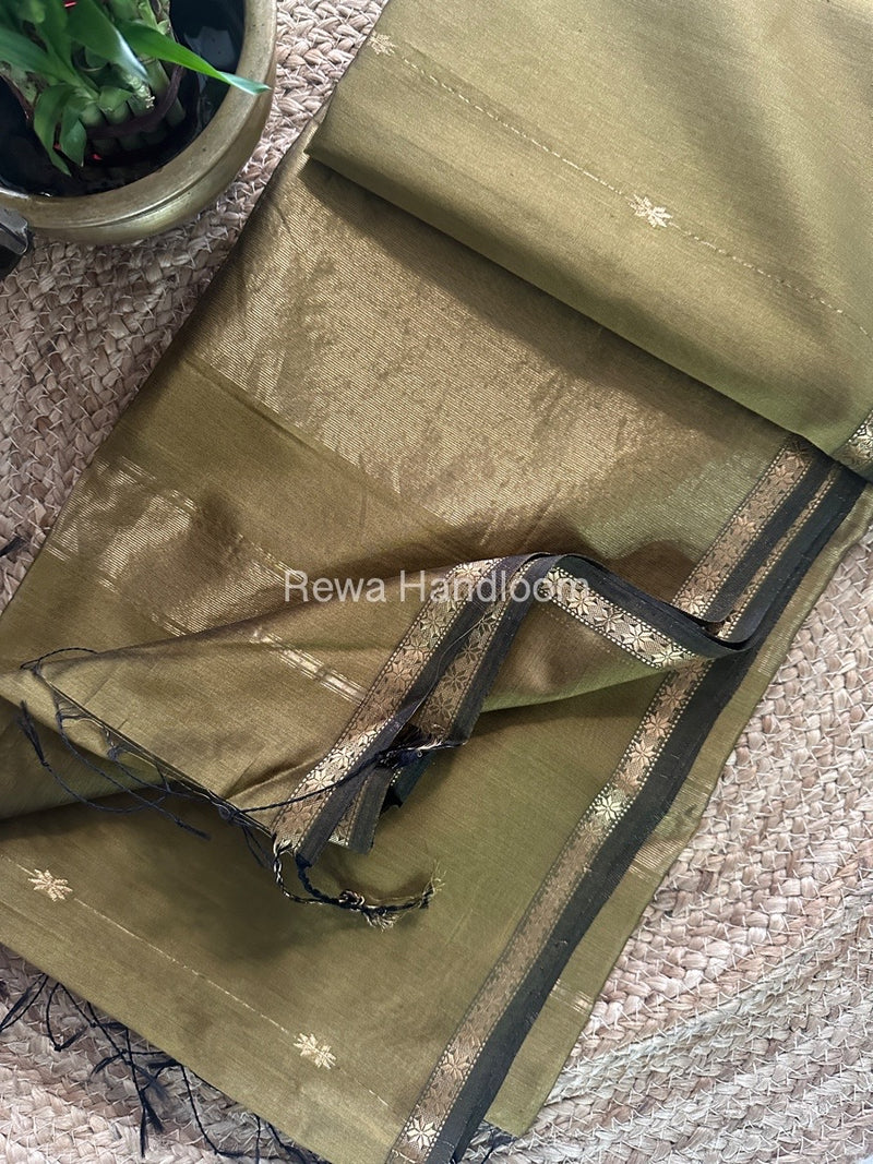 Zari Butti Maheshwari Saree