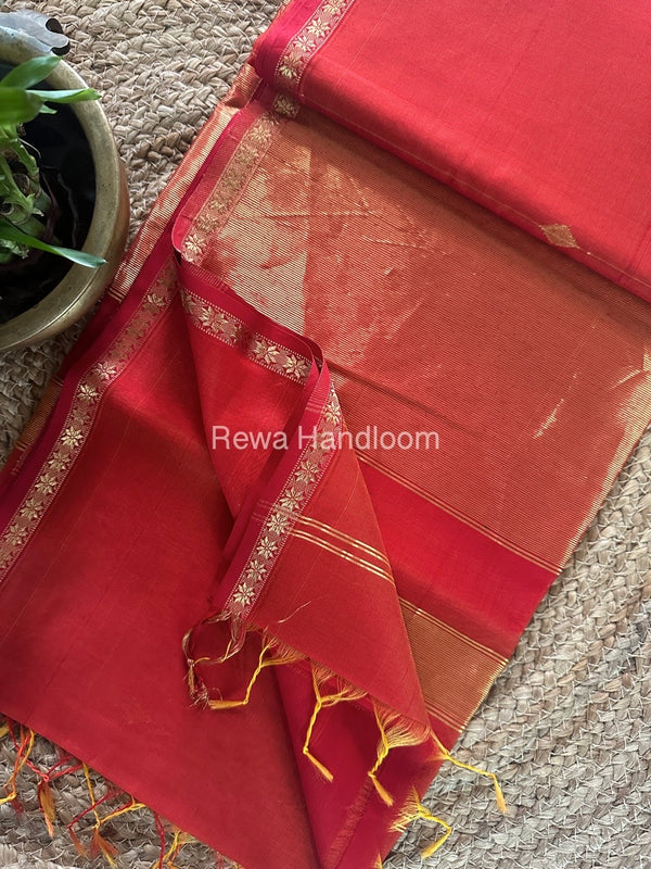 Zari Butti Maheshwari Saree