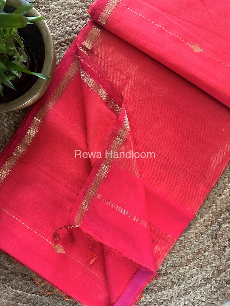 Zari Butti Maheshwari Saree