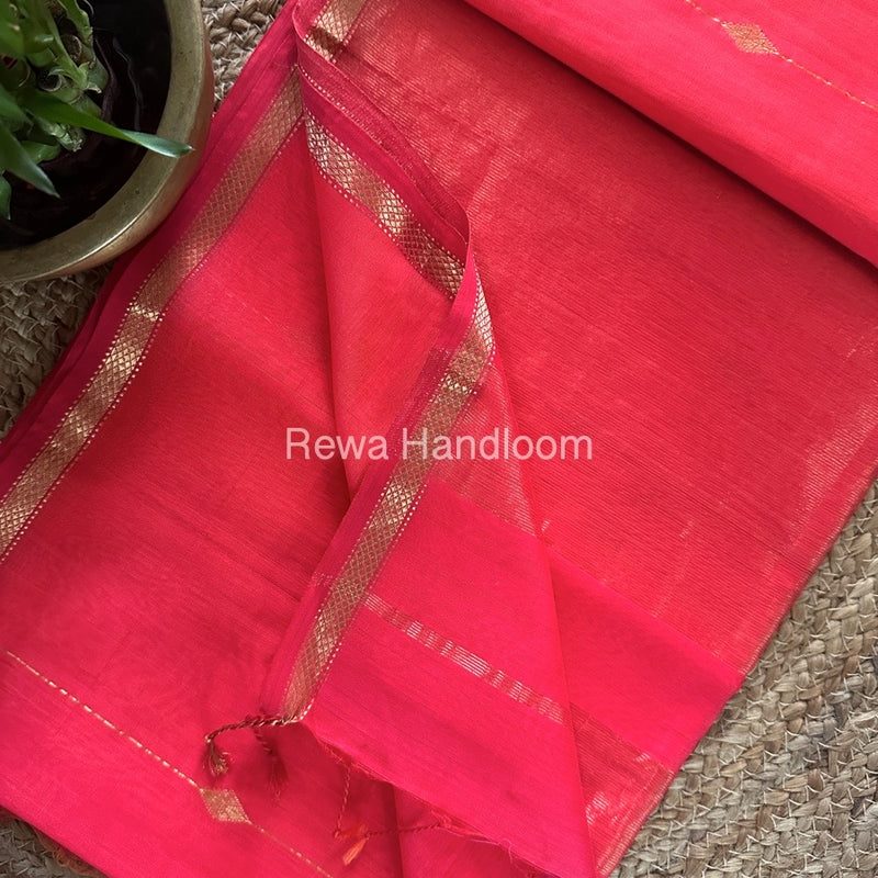 Zari Butti Maheshwari Saree