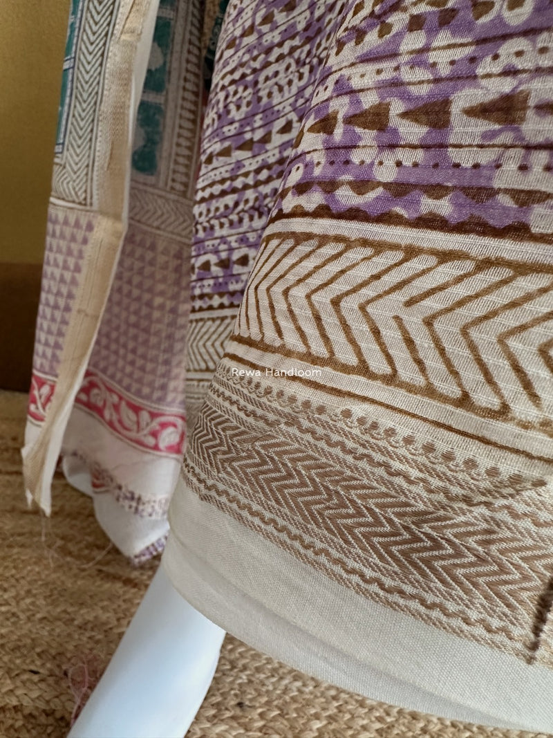 Maheshwari Bagh Indigo Print Suit