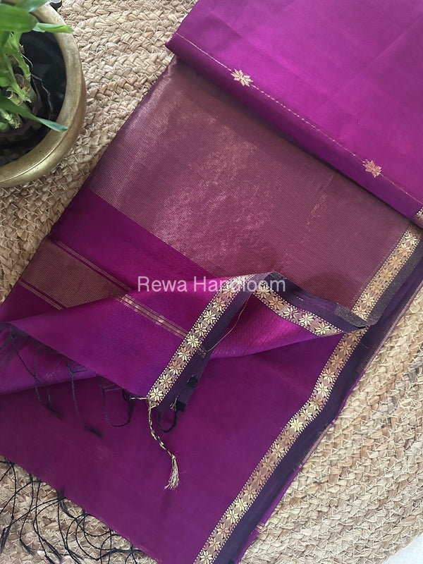 Zari Butti Maheshwari Saree