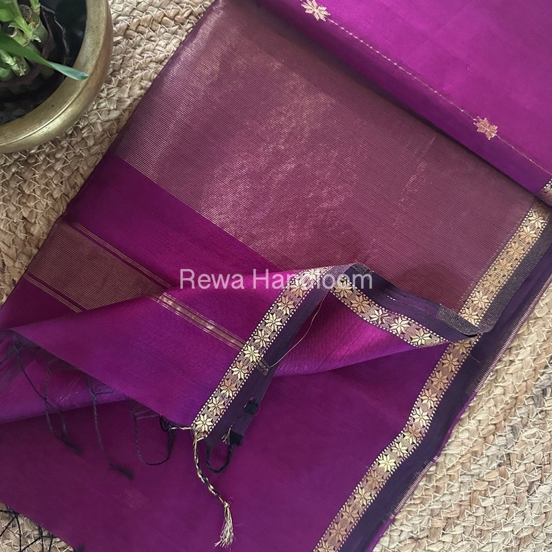 Zari Butti Maheshwari Saree