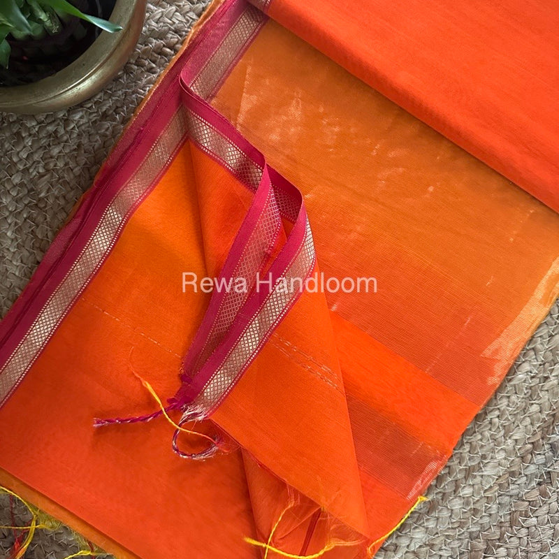 Zari Butti Maheshwari Saree