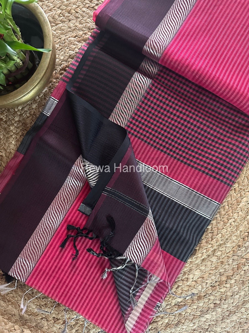 Maheshwari Resham Thread Border Saree