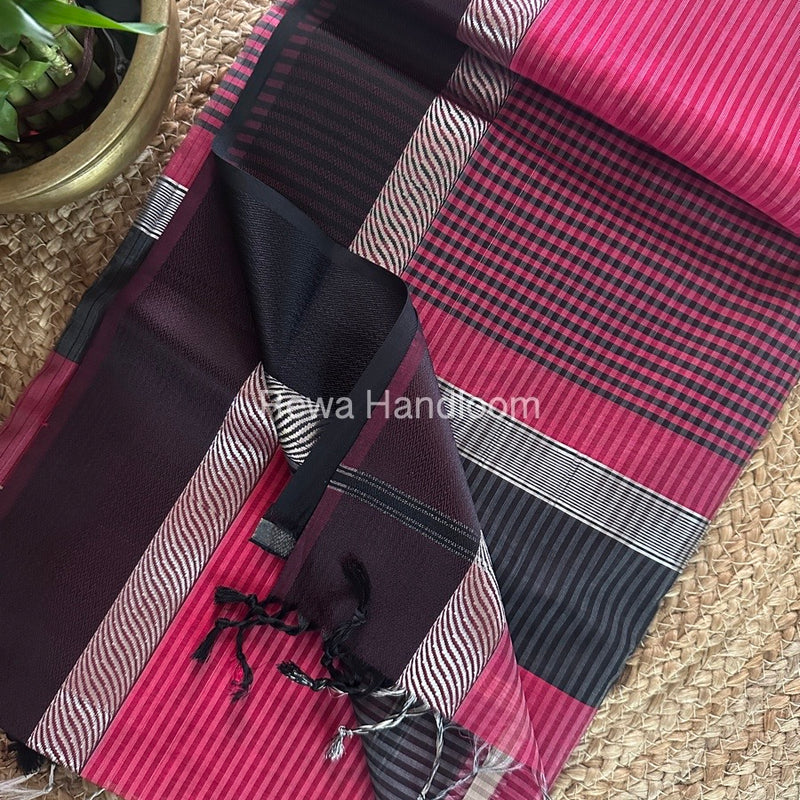 Maheshwari Resham Thread Border Saree