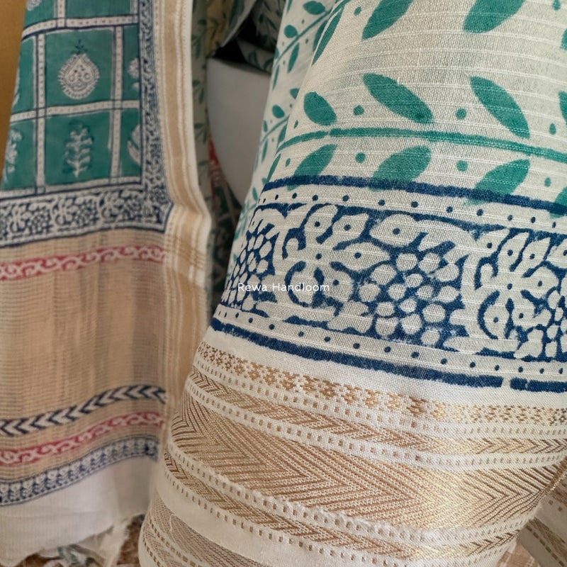 Maheshwari Bagh Indigo Print Suit