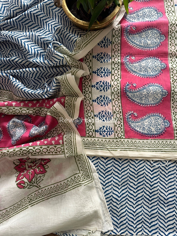  Indigo Bagh Print Suit