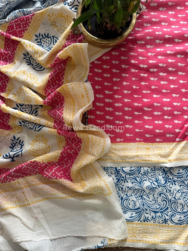  Indigo Bagh Print Suit