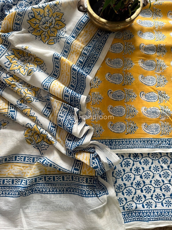  Indigo Bagh Print Suit