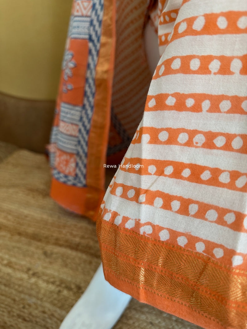 Maheshwari Bagh Indigo Print Suit