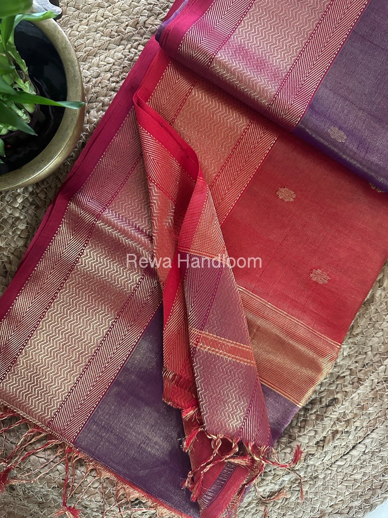 Maheshwari Tissue Butti Saree