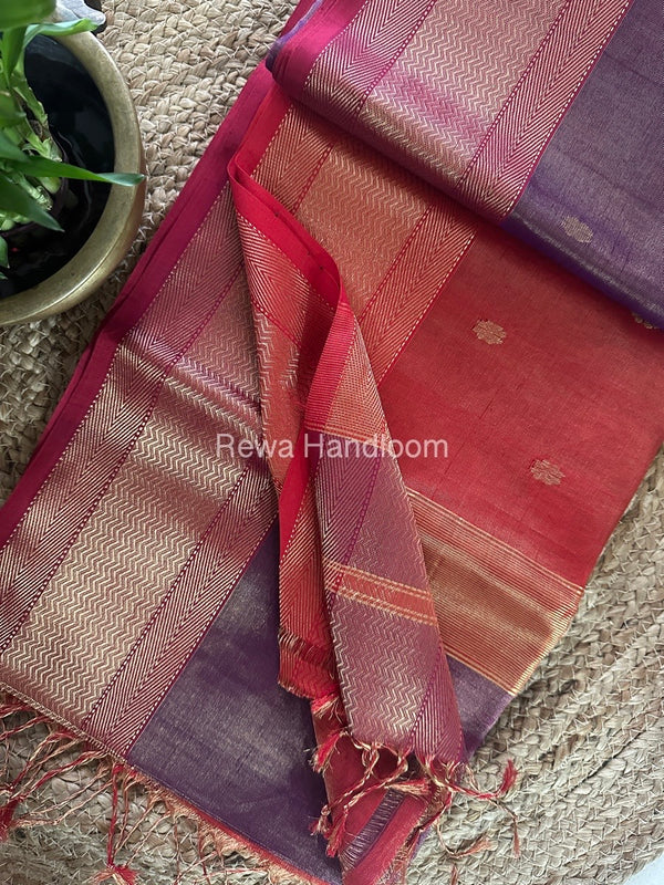 Maheshwari Tissue Butti Saree
