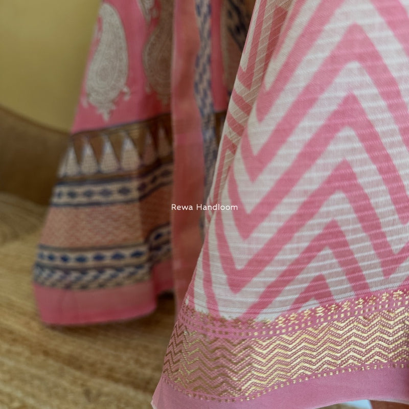 Maheshwari Bagh Indigo Print Suit