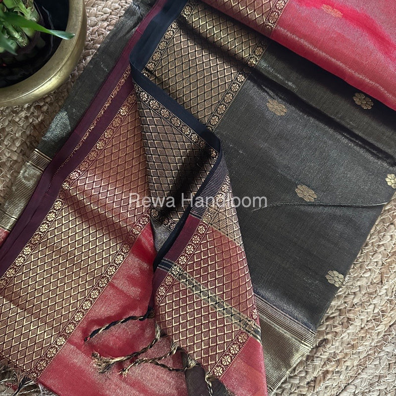 Maheshwari Tissue Butti Saree