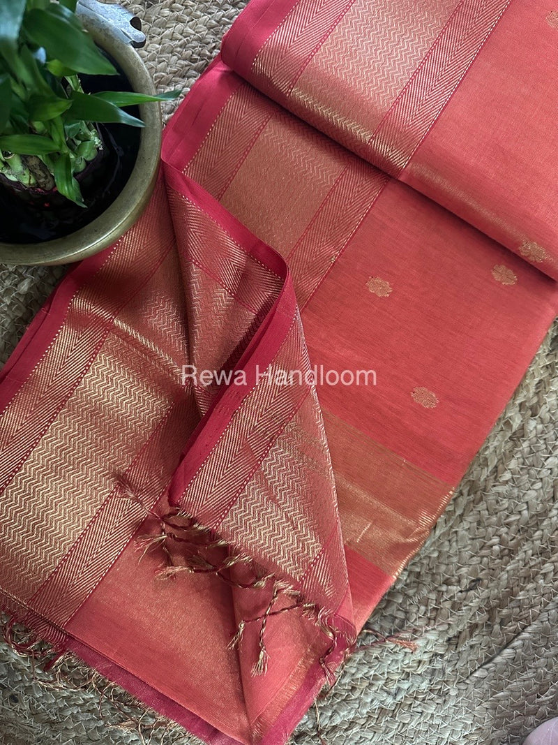 Maheshwari Tissue Butti Saree