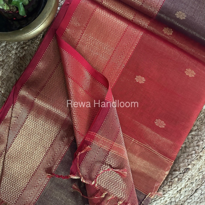 Maheshwari Tissue Butti Saree