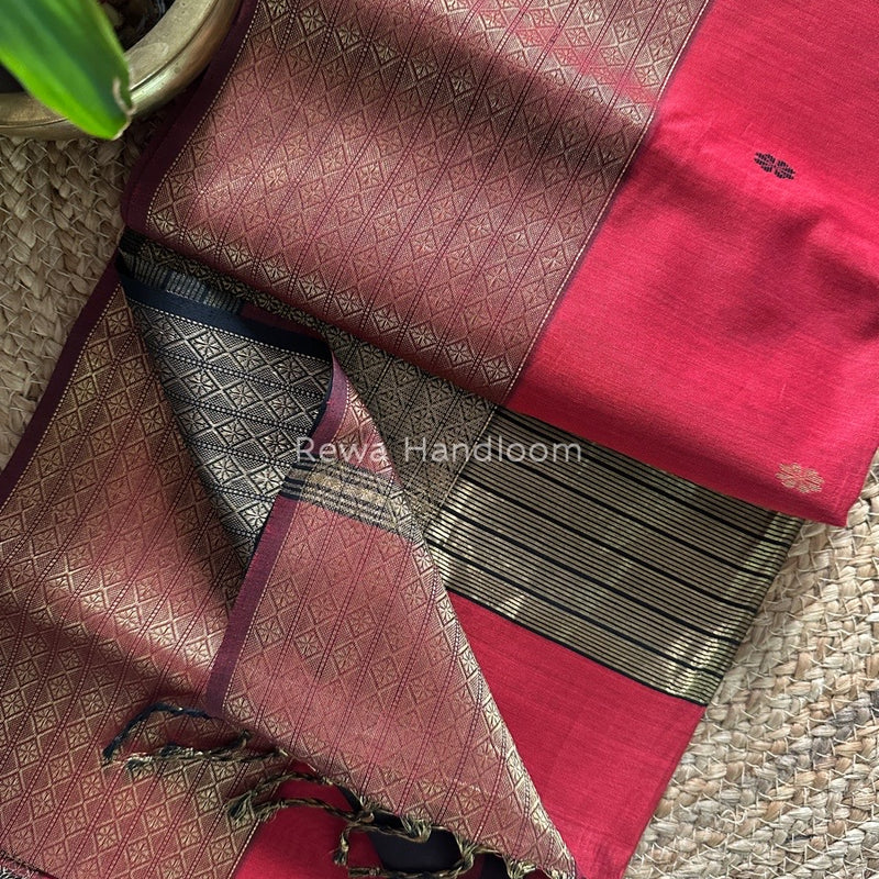 Zari Butti Maheshwari Saree