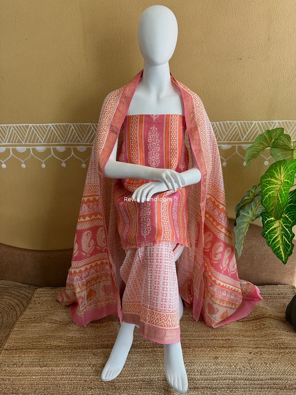 Maheshwari Bagh Indigo Print Suit