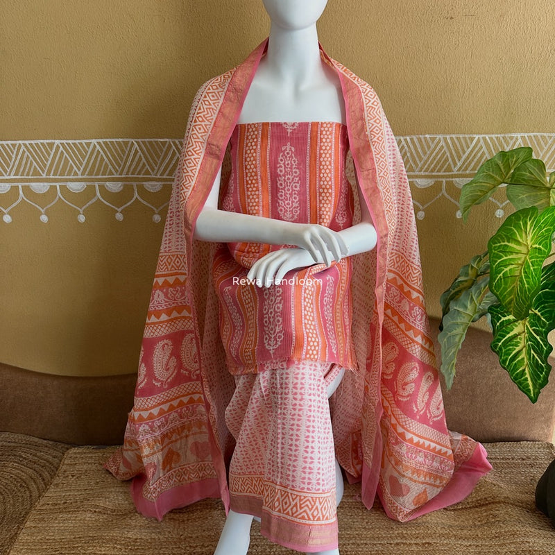Maheshwari Bagh Indigo Print Suit