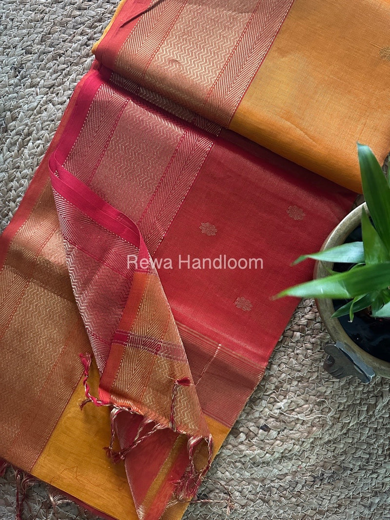 Maheshwari Tissue Butti Saree