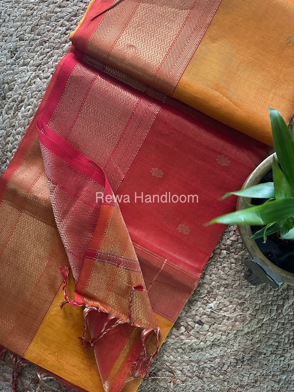 Maheshwari Tissue Butti Saree