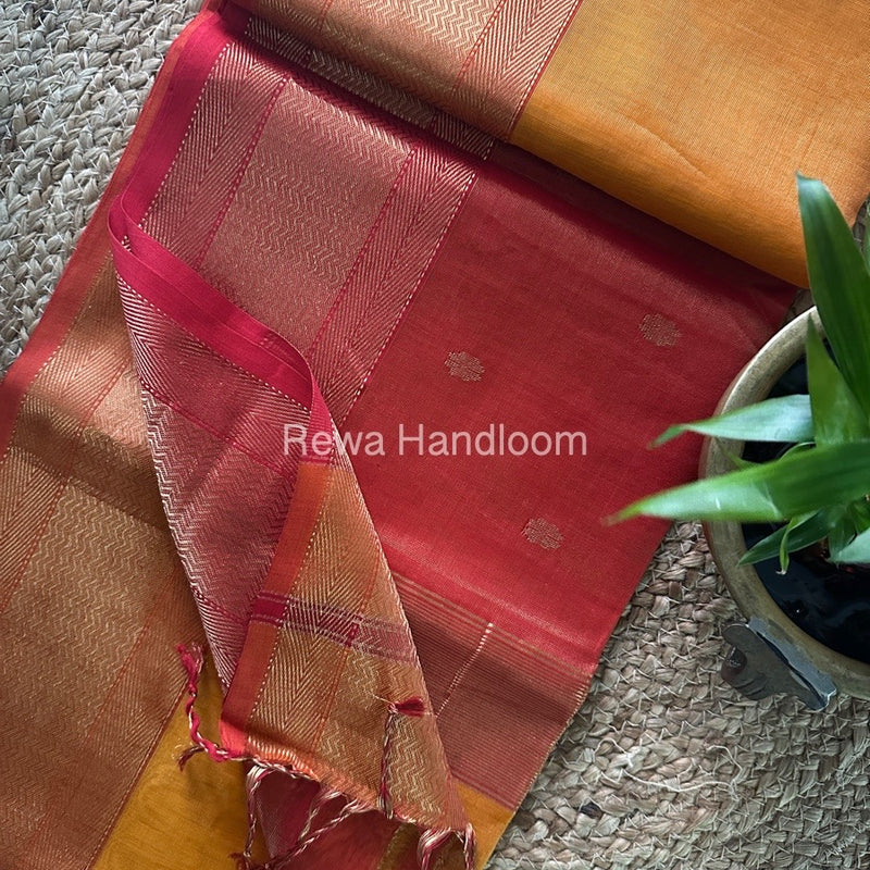 Maheshwari Tissue Butti Saree