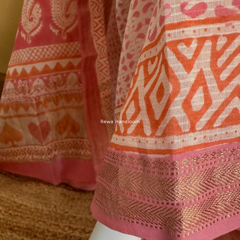 Maheshwari Bagh Indigo Print Suit 