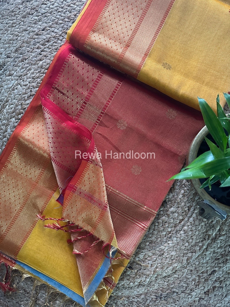 Maheshwari Tissue Butti Saree