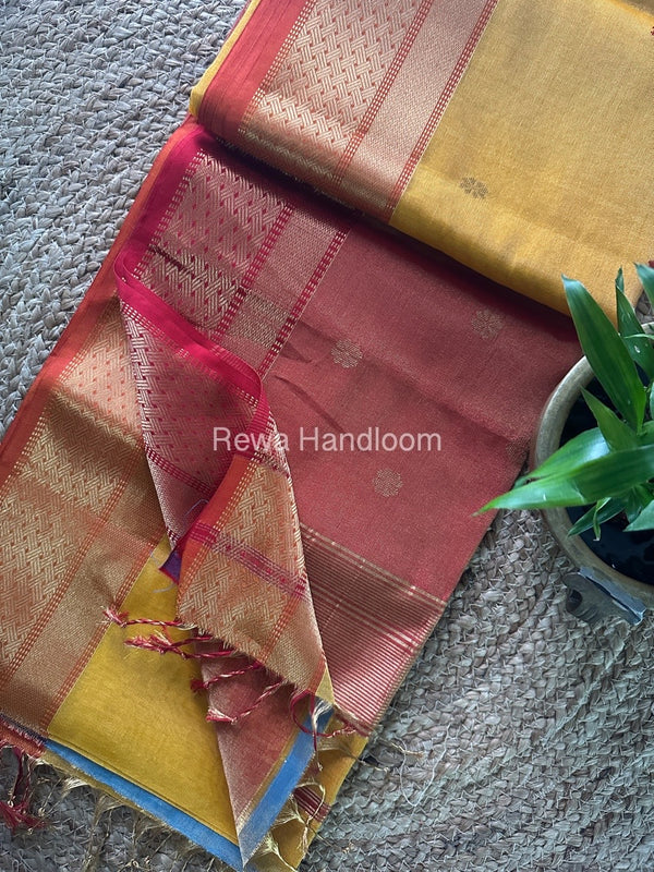 Maheshwari Tissue Butti Saree