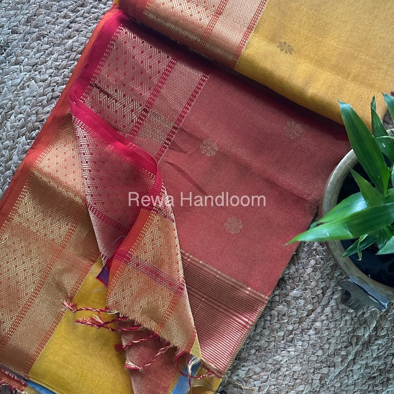 Maheshwari Tissue Butti Saree